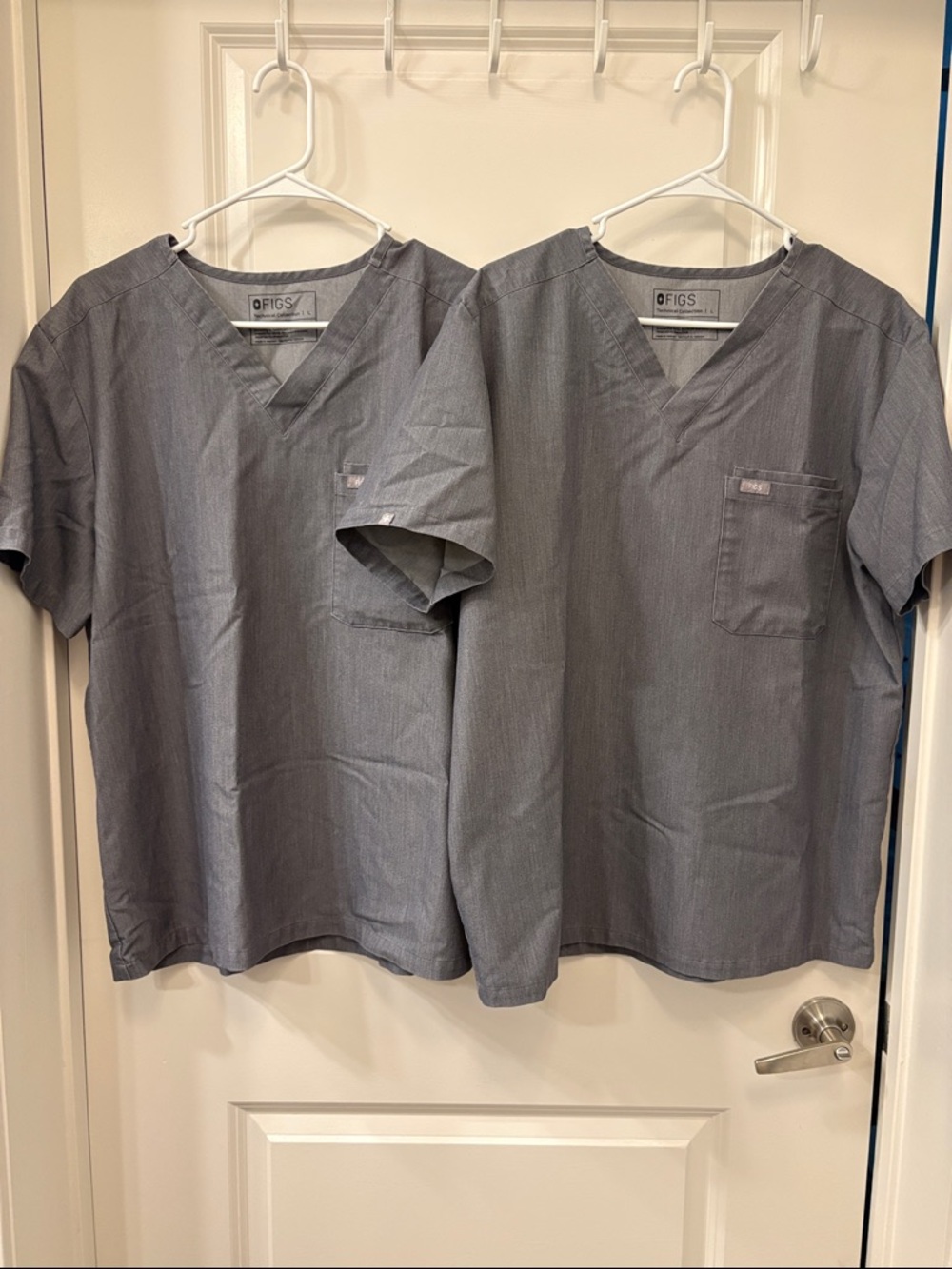 Figs Men’s Chisec Graphite Grey Scrub Tops - Pair
